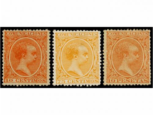 * ESPAÑA. Ed. 213/14, 216, 217/22, 225/28. Conjunto de sello