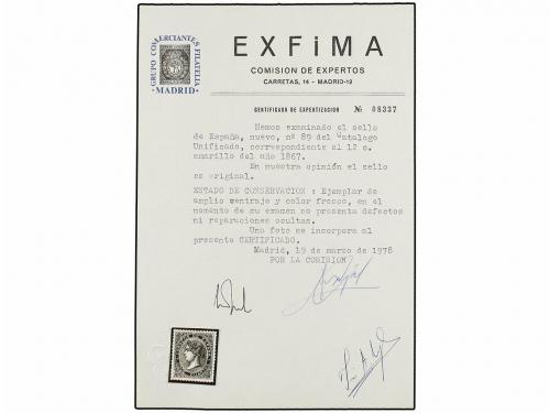 * ESPAÑA. Ed. 89. 12 cuartos naranja. Color y centraje pefec