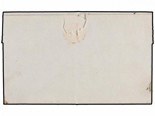 ✉ ESPAÑA. Ed. 12. 1852. ONTANEDA a PALENCIA. 6 cuartos rosa,