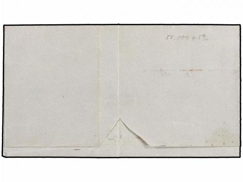 ¿ ESPAÑA. Ed. 12. 1852. ALICANTE a MADRID. 6 cuartos rosa, m