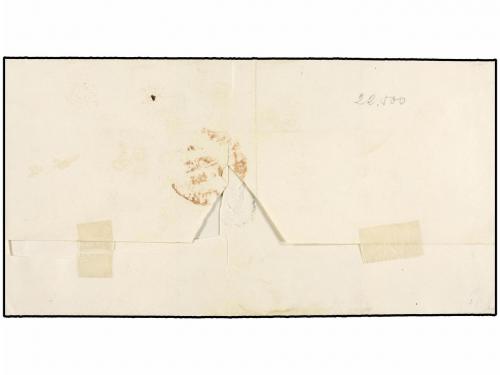 ¿ ESPAÑA. Ed. 6 (2). 1851. BURGOS a MADRID. 6 cuartos negro