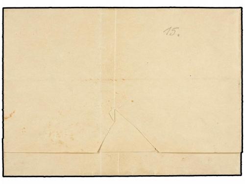 ¿ ESPAÑA. Ed. 1A (3). 1850. SEVILLA a MADRID. 6 cuartos negr