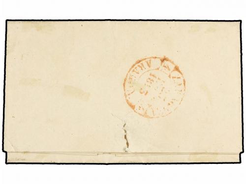 ¿ ESPAÑA. Ed. 17. 1853. CASPE a ZARAGOZA. 6 cuartos carmín,