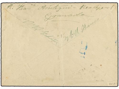 ✉ ESPAÑA GUERRA CIVIL. 1937. GRANADA a SEVILLA. 60 cts. amar