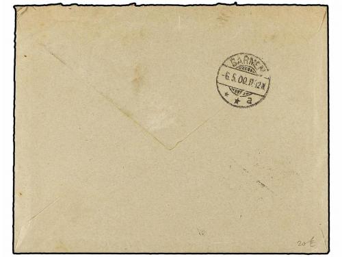 ¿ ESPAÑA. Ed. 216, 218 (2). 1900. GRANADA a ALEMANIA. 5 cts.