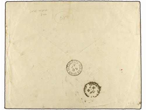 ✉ ESPAÑA. Ed. 761/62, 732 (4), 745 (4), 752 (4). 1938. BARCE