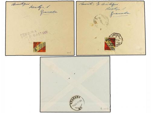 ✉ ESPAÑA E. LOCALES PATRIOTICAS: GRANADA. Ed. 27 y 27hi. 193