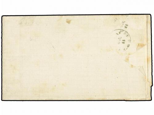 ✉ ESPAÑA. Ed. 98. 1869. ALCIRA a VALENCIA. 50 mils. violeta 