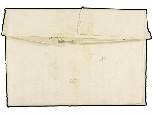 ✉ ESPAÑA: PREFILATELIA. 1772. LAFARGE DE S. SEBASTIAN (Franc