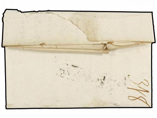 ¿ ESPAÑA: PREFILATELIA. 1779. CASTELLO DE AMPURIAS a GERONA.