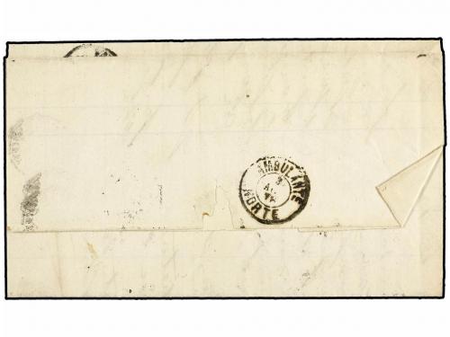 ¿ ESPAÑA. Ed. 174, 177. 1876. VALLADOLID a PARÍS. 25 cts. ca