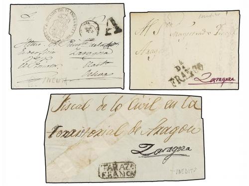 ✉ ESPAÑA: PREFILATELIA. PREFILATELIA DE ARAGÓN. Conjunto de 