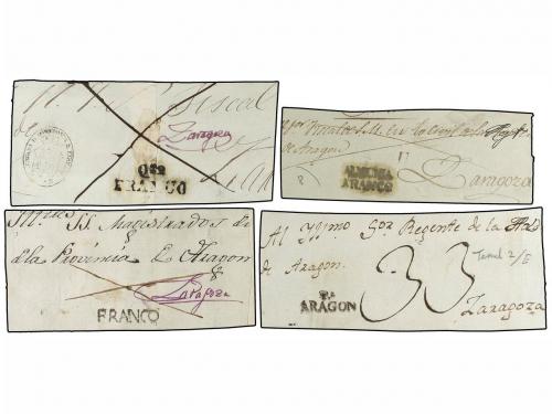 ✉ ESPAÑA: PREFILATELIA. PREFILATELIA DE ARAGÓN. Conjunto de 