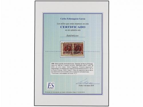 ¿ CUBA. Ed. 2 (2). PUERTO PRÍNCIPE. 2 cents. s. 2 mils. cast