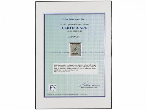 * CUBA. Ed. 16A. PUERTO PRÍNCIPE. 3 cents. s. 1 mils. verde 