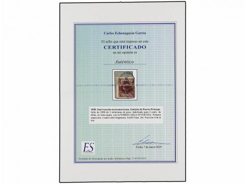 Δ CUBA. Ed. 2hi. 2 cents. s. 2 mils. castaño PRIMERA TIRADA,