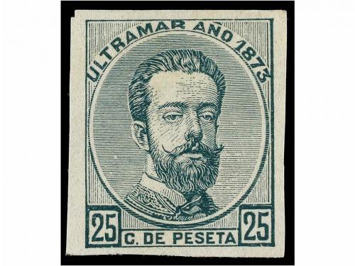 CUBA. Ed. 25. ENSAYOS DE COLOR. 25 cts. en colores gris, cas