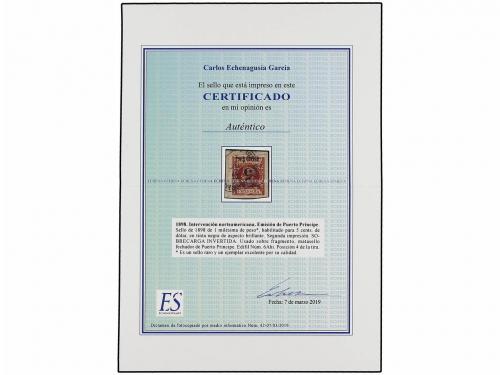 Δ CUBA. Ed. 6Ahi. PUERTO PRÍNCIPE. 5 cents. s. 1 mils. casta