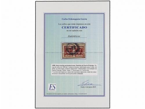 ¿ CUBA. Ed. 2 (2). PUERTO PRÍNCIPE. 2 cents. s. 2 mils. cast