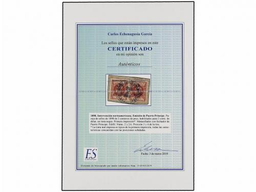 ¿ CUBA. Ed. 2 (2). PUERTO PRÍNCIPE. 2 cents. s. 2 mils. cast