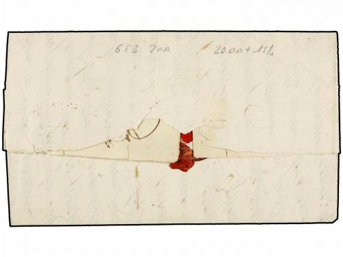 ✉ GUATEMALA. (1840 CA.). ANTIGUA GUATEMALA a GUATEMALA. Marc