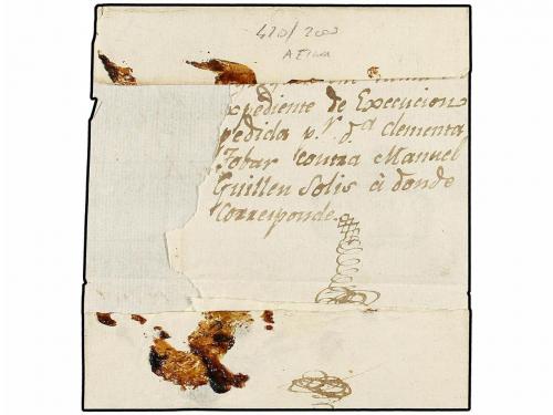 ✉ GUATEMALA. 1812 (30 Abril). QUEZALTENANGO a COMITAN. Marca