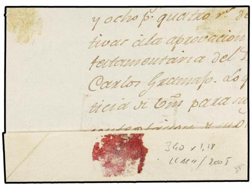 ✉ GUATEMALA. (1811 CA.). FRONTAL de GUATEMALA a TOTONICAPAN.