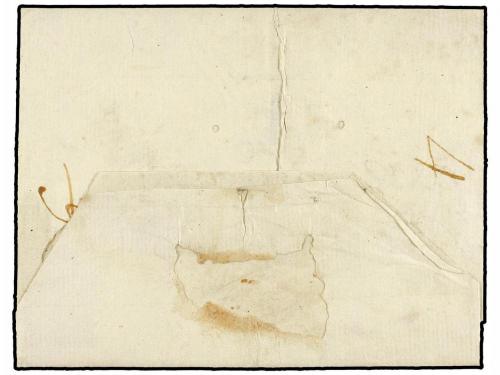 ✉ CHILE. 1796. VALPARAISO a LIMA. Envuelta fechada en el int