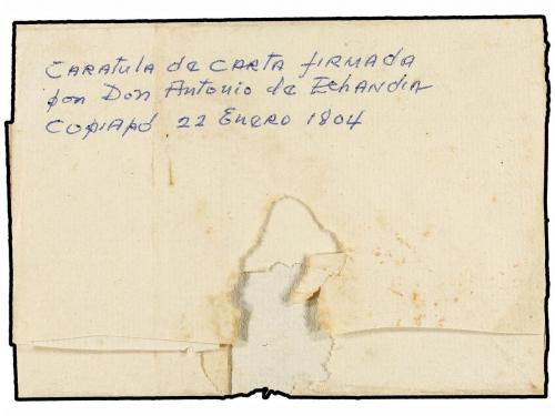 ✉ CHILE. (1804 CA.). COPIAPO a SANTIAGO. Envuelta con las ma