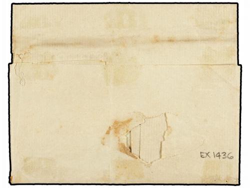 ✉ CHILE. (1800 CA.). SANTIAGO a BUENOS AIRES. Envuelta, marc