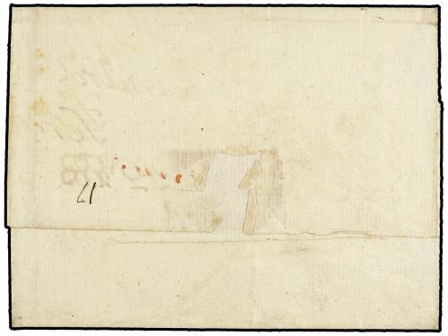 ✉ CHILE. 1787 (19 Julio). SANTIAGO a COQUIMBO. Envuelta con 