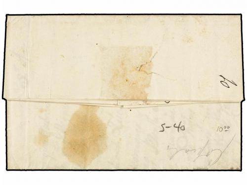 ✉ BOLIVIA. 1823 (18 Febrero). TUPISA a CHUQUISALA. Carta com