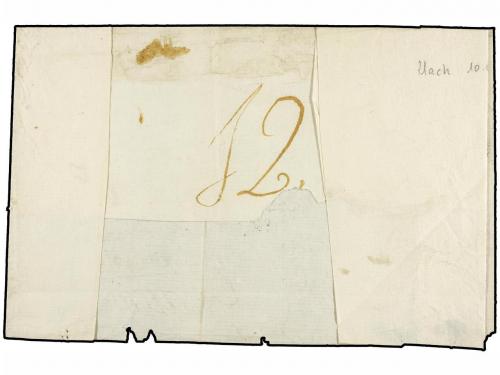 ✉ HONDURAS. (1815 CA.). FRONTAL (con parte de la envuelta po