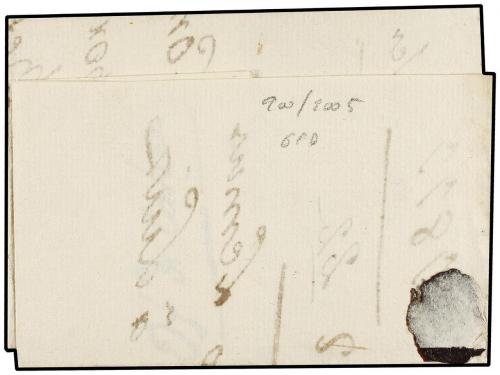 ✉ HONDURAS. 1811. TEGUCIGALPA a N. GUATEMALA. Envuelta con f