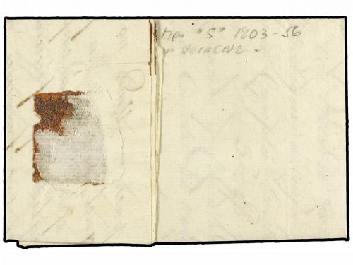 ✉ CUBA. 1810 (3 Mayo). HABANA a VERACRUZ. Carta completa con