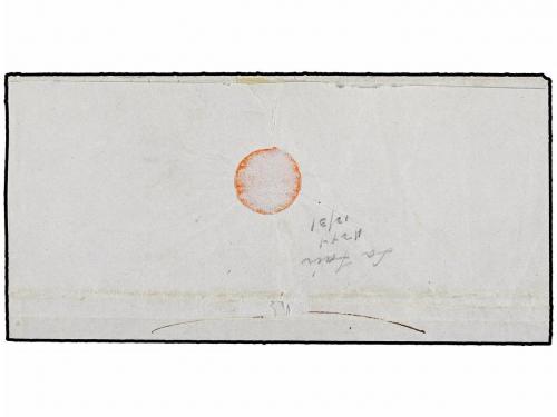 ✉ MEXICO. Sc. 5a. 1859. ZACATECAS a PARRAL. 8 reales violeta