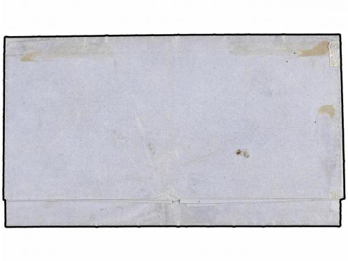 ✉ MEXICO. Sc. 5a. 1858. SOMBRERETE a LEÓN. 8 reales violeta,