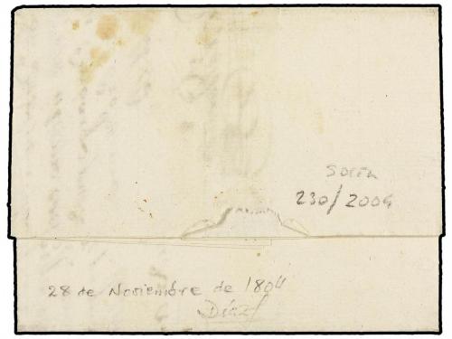 ✉ URUGUAY. 1804 (28 Noviembre). MONTEVIDEO a BUENOS AIRES. M