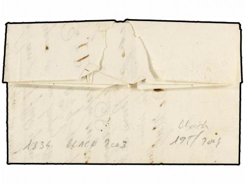 ✉ GUATEMALA. 1839. GUALAN a GUATEMALA. Carta completa con te