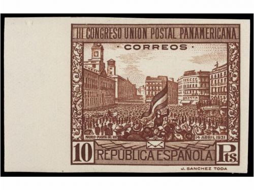 ** ESPAÑA. Ed. 604/13s. SERIE COMPLETA SIN DENTAR. Borde de 