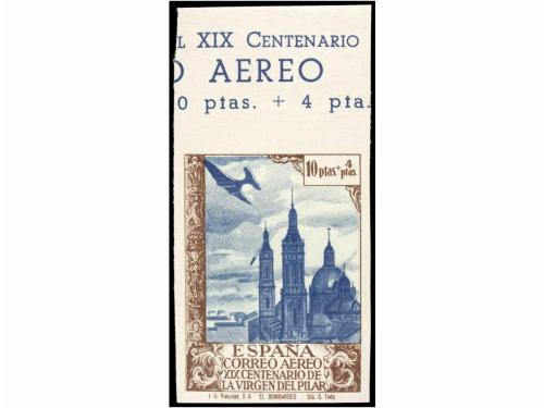 ** ESPAÑA. Ed. 904/13s. SERIE COMPLETA SIN DENTAR, borde sup