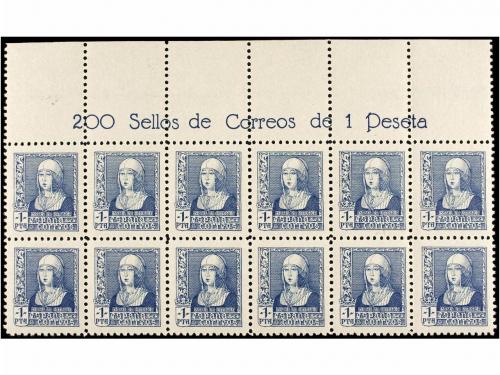 ** ESPAÑA. Ed. 855/60. SERIE COMPLETA en bloques de doce, bo