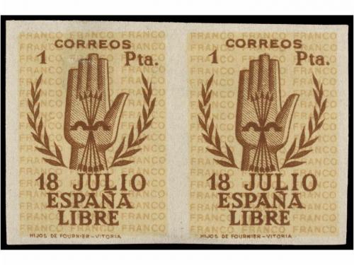 * ESPAÑA. Ed. 851/54s. SERIE COMPLETA en parejas SIN DENTAR.