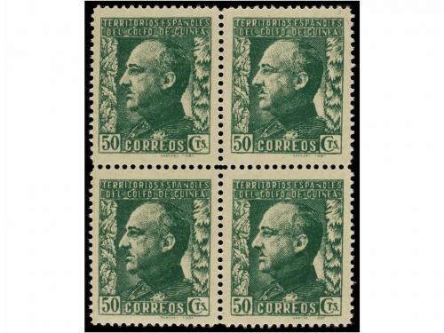** COLONIAS ESPAÑOLAS: GUINEA. Ed. 260/63d (4). SERIE COMPLE