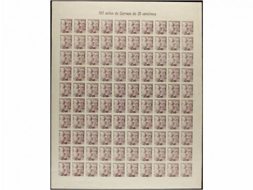 ** ESPAÑA. Ed. 922s, 923s, 925s, 927s. 20 cts. violeta, 25 c