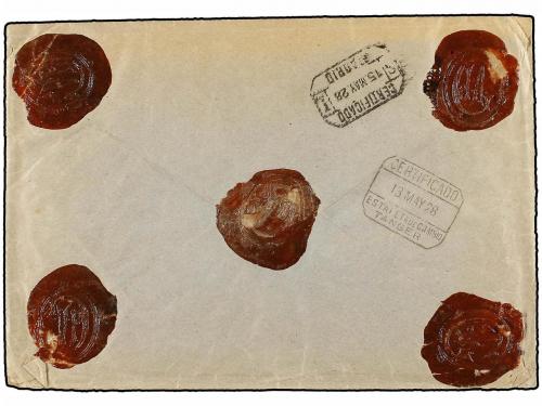 ✉ MARRUECOS. Ed. 105, 106 (2), 107/11. 1928. ARZILA a FRANCI