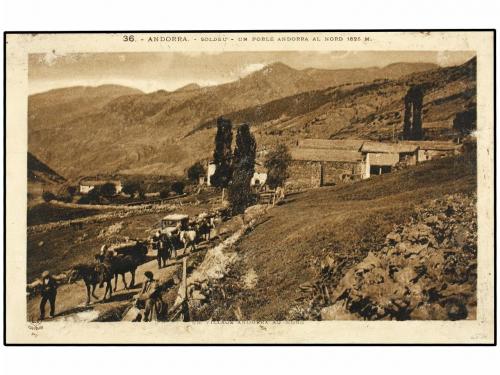 ✉ ANDORRA. Ed. 15/20d, 22/24 y 27. 1934. ANDORRA a INGLATERR