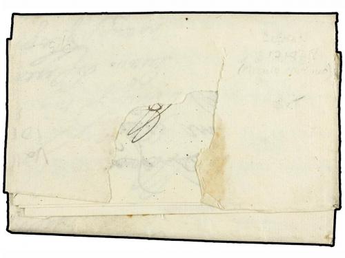 ✉ ESPAÑA: PREFILATELIA. 1718. LEÓN a VALLADOLID. Marca LEÓN 