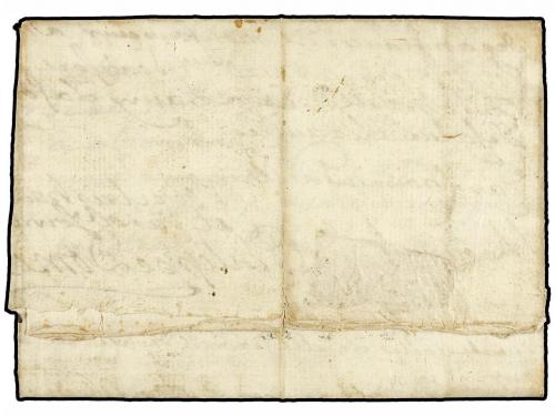 ✉ ESPAÑA: PREFILATELIA. 1765. LINARES a FOIX (Francia). Marc