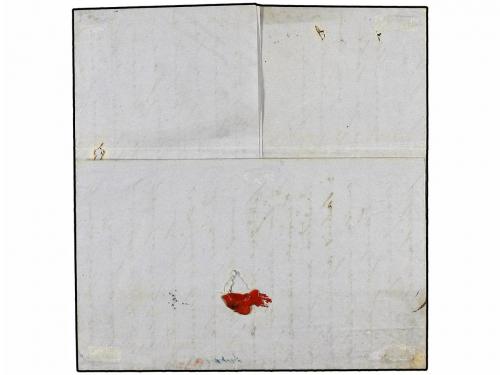 ✉ MEXICO. 1862. CIUDAD DEL MAIZ a BILBAO. Al dorso fechador 